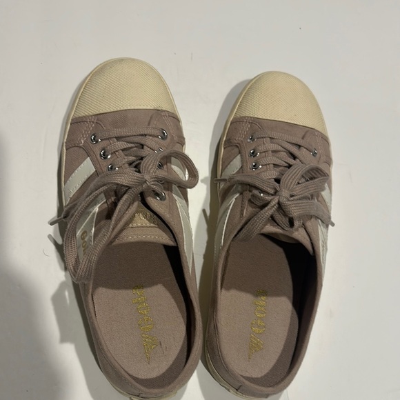 Hola Coaster mule II slip on canvas dusty pink off white cream Casual Sneakers - Picture 1 of 8